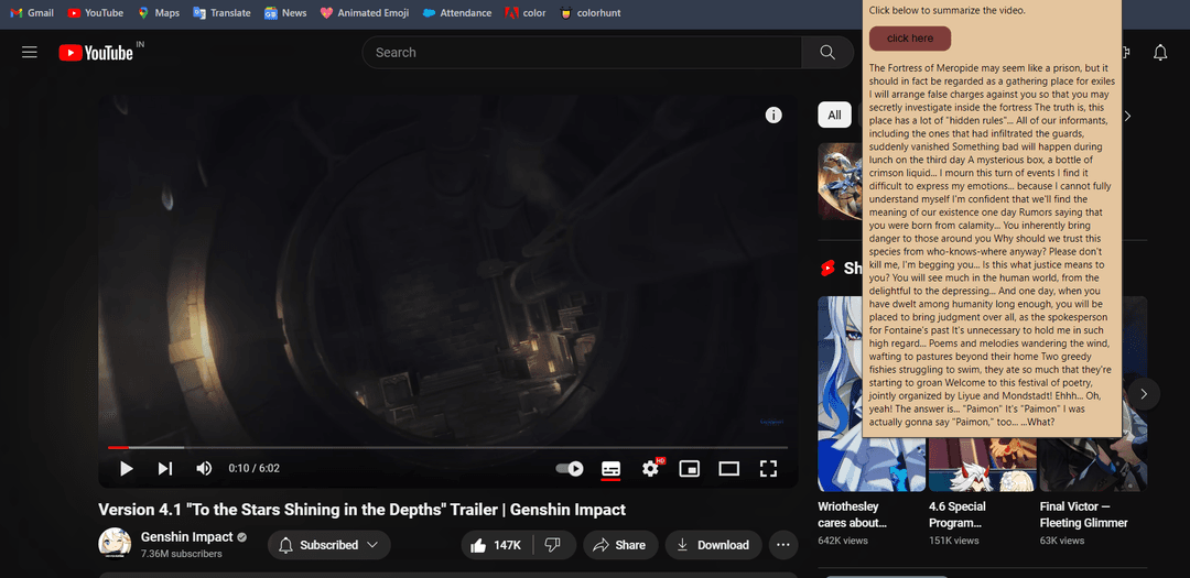 Youtube Summarizer